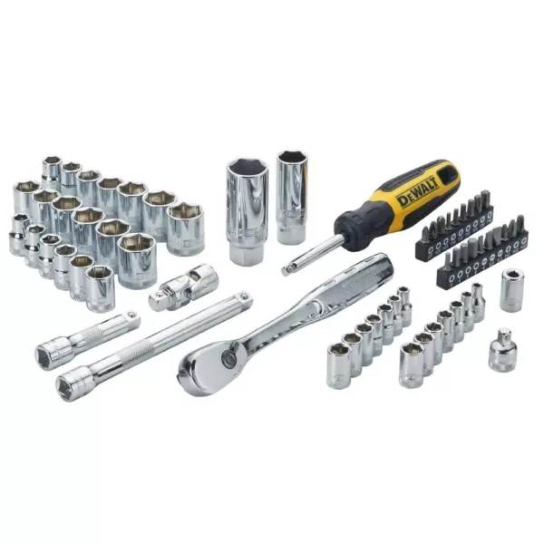 DEWALT 1/4 in. and 3/8 in. Drive Combination Socket Set (61-piece)