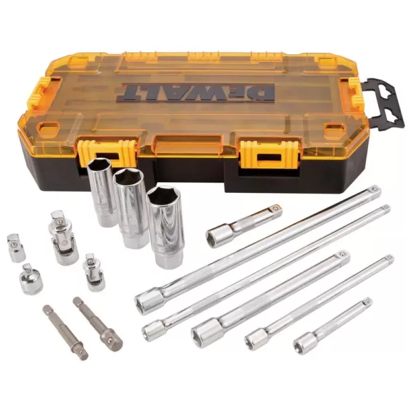 DEWALT 1/4 in. and 3/8 in. Drive Socket Set (34-Piece) with Bonus 15-Piece Accessory Set