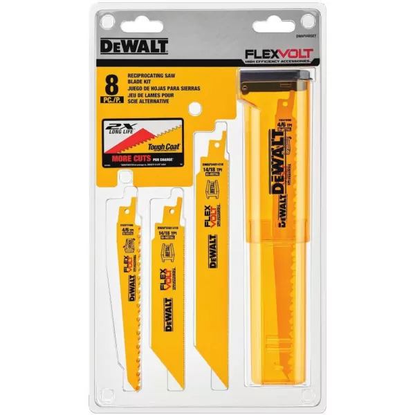 DEWALT FLEXVOLT Reciprocating Saw Blade and 7-1/4 in. Circular Saw Blade Set (11-Pack)