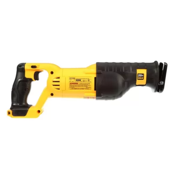 DEWALT 20-Volt MAX Cordless Reciprocating Saw with (2) 20-Volt Batteries 5.0Ah & Charger