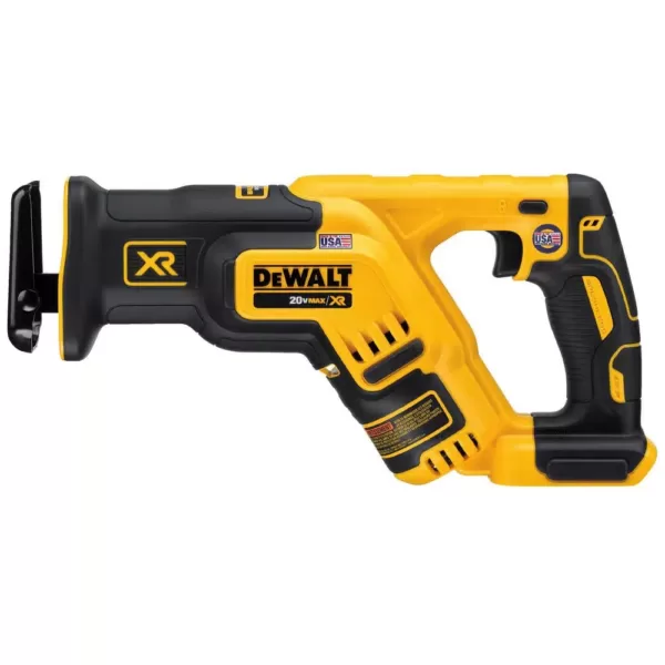 DEWALT 20-Volt MAX XR Cordless Brushless Compact Reciprocating Saw with (1) 20-Volt Battery 6.0Ah