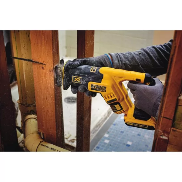 DEWALT 20-Volt MAX XR Cordless Brushless Compact Reciprocating Saw with (1) 20-Volt Battery 6.0Ah