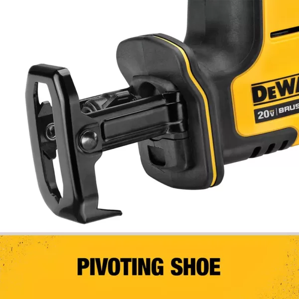 DEWALT ATOMIC 20-Volt MAX Cordless Brushless Compact Reciprocating Saw with (1) 4.0Ah Battery