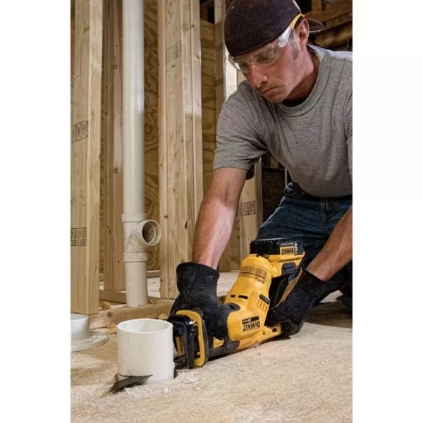 DEWALT 20-Volt MAX Cordless Compact Reciprocating Saw with (1) 20-Volt Battery 4.0Ah