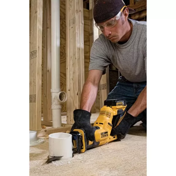 DEWALT 20-Volt MAX Cordless Compact Reciprocating Saw with (1) 20-Volt Battery 5.0Ah & (1) 20-Volt Battery 6.0Ah