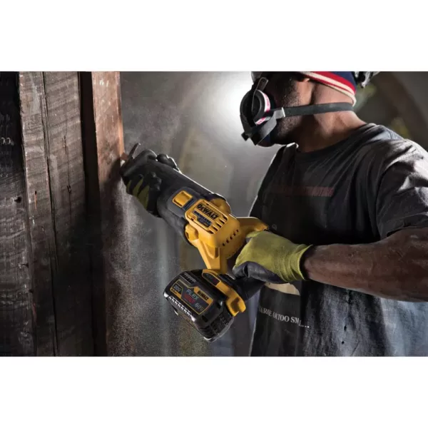 DEWALT FLEXVOLT 60-Volt MAX Cordless Brushless Reciprocating Saw with (1) FLEXVOLT 6.0Ah Battery