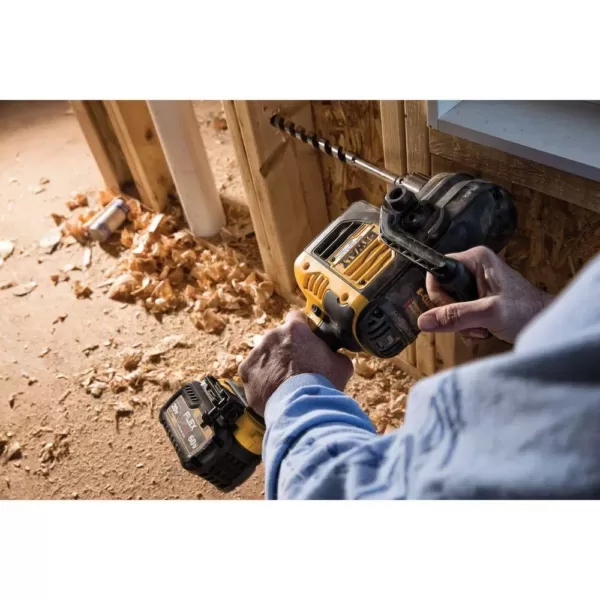 DEWALT FLEXVOLT 60-Volt MAX Cordless Brushless 1/2 in. Stud & Joist Drill with E-Clutch & (2) FLEXVOLT 6.0Ah Batteries