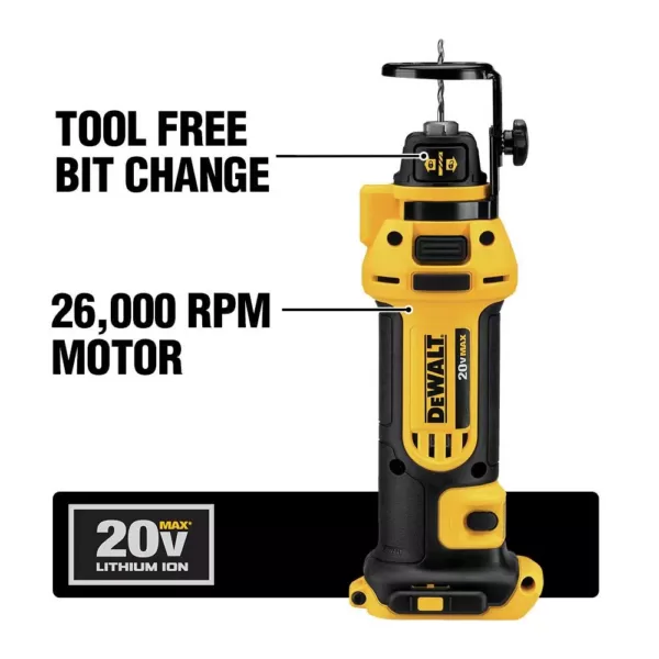 DEWALT 20-Volt MAX Cordless Drywall Cut-Out Tool with (1) 20-Volt Battery 4.0Ah