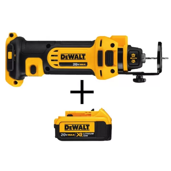 DEWALT 20-Volt MAX Cordless Drywall Cut-Out Tool with (1) 20-Volt Battery 4.0Ah