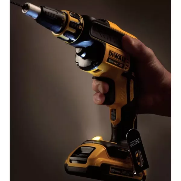 DEWALT 20-Volt MAX XR Cordless Brushless Drywall Screw Gun with (2) 20-Volt 4.0Ah Batteries & Charger