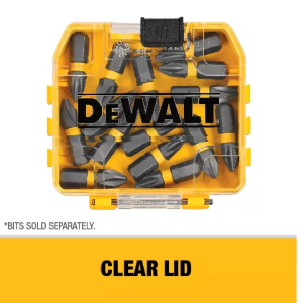 DEWALT MAX IMPACT 2.5 in. #2 Square Bit (15-Piece) with Small Bulk Storage Case