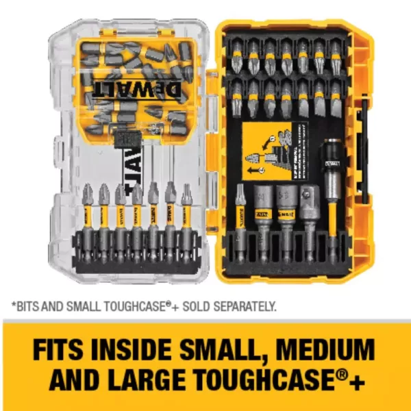 DEWALT MAX IMPACT 2.5 in. #2 Square Bit (15-Piece) with Small Bulk Storage Case