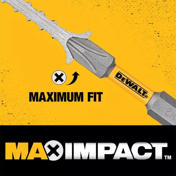 DEWALT MAX IMPACT #2 x 6 in. Phillips Screwdriving Bit