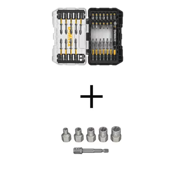 DEWALT MAX IMPACT Screwdriving Set (30-Piece) with MAX IMPACT Extractor Set (5-Piece)