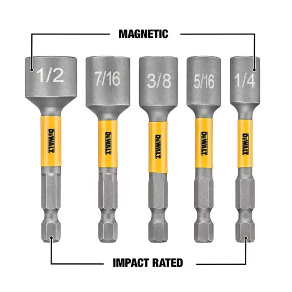 DEWALT MAX IMPACT Nut Driving Set (5-Piece)