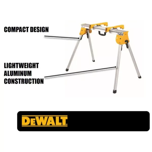 DEWALT 15.4 lbs. Heavy Duty Work Stand with Miter Saw Mounting Brackets