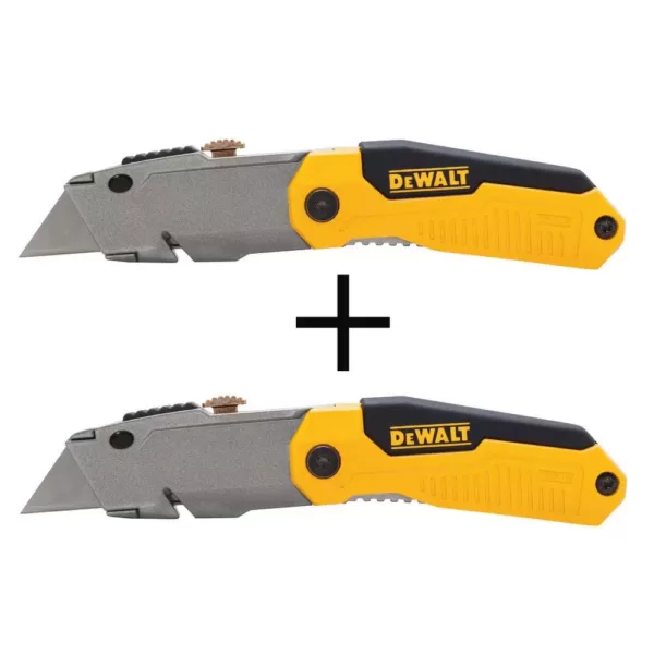 DEWALT Folding Retractable Utility Knife (2-Pack)