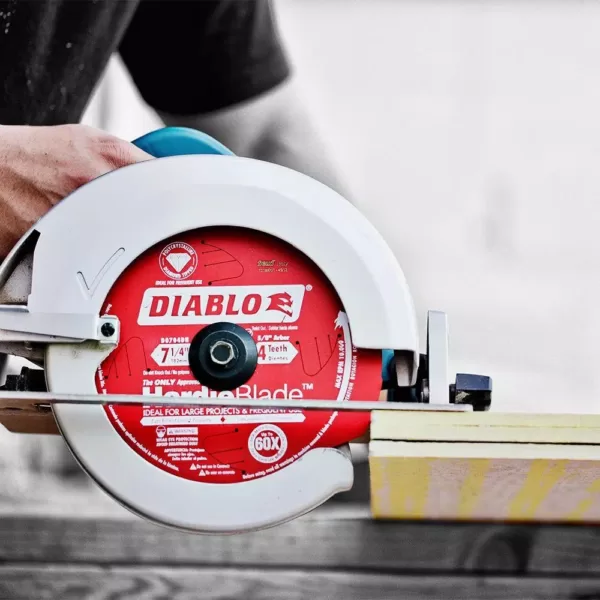 DIABLO 7-1/4 in. x 4-Teeth Polycrystalline Diamond (PCD) Tipped James Hardie/Fiber Cement Saw Blade