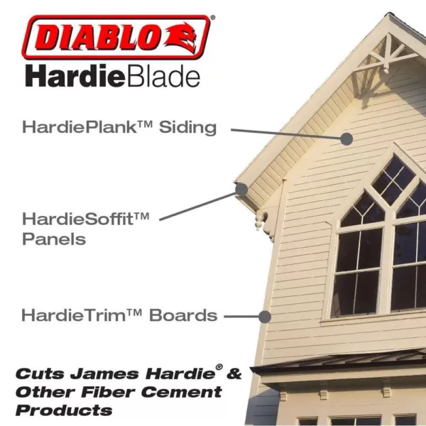 DIABLO 10 in. x 6-Teeth Polycrystalline Diamond (PCD) Tipped James Hardie/Fiber Cement Saw Blade