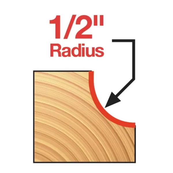 DIABLO 1/2 in. Carbide Cove Router Bit