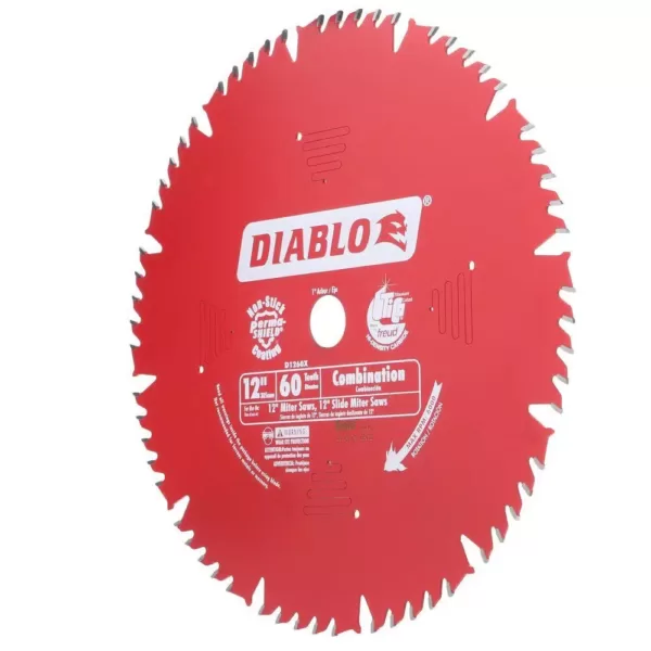 DIABLO 12 in. x 60-Teeth Combination Saw Blade