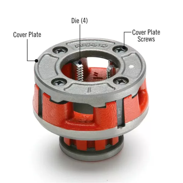 RIDGID 1 in. OO-R NPT Right-Hand 11-1/2 TPI Die Head