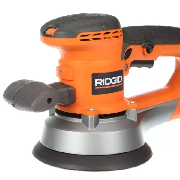 RIDGID 4 Amp Corded 6 in. Variable-Speed Dual Random Orbital Sander with AIRGUARD Technology