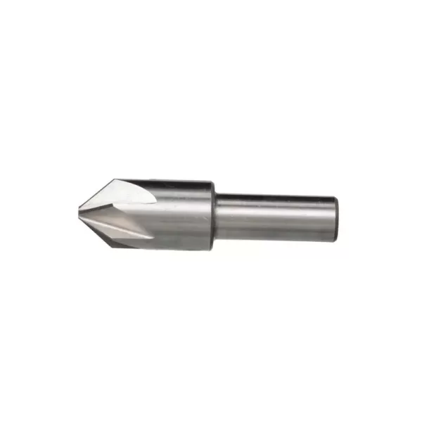 Drill America 1/2 in. 120-Degree High Speed Steel Countersink Bit with 6 Flutes