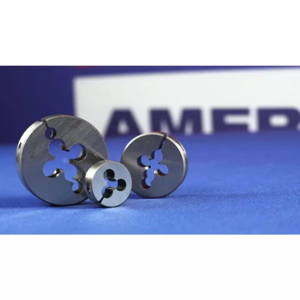 Drill America #5-40 x 1 in. Outside Diameter High Speed Steel Round Threading Die, Adjustable