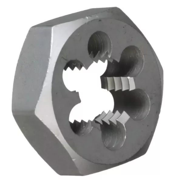 Drill America 1-1/2 in. - 12 in. Carbon Steel Hex Rethreading Die