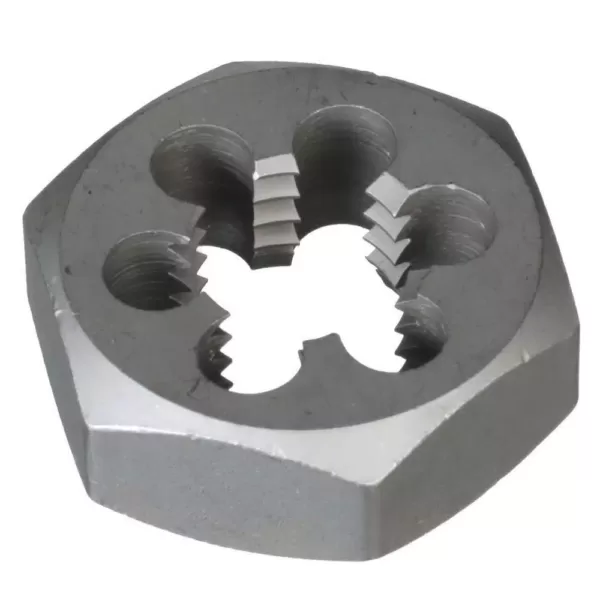 Drill America 1-1/4 in.-12 Carbon Steel Hex Re-Threading Die