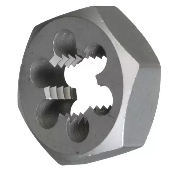 Drill America 1 in.-8 Carbon Steel Hex Re-Threading Die