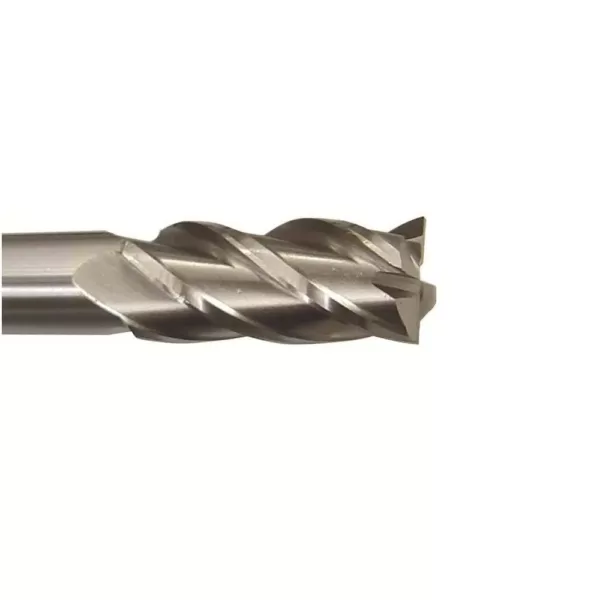 Drill America 1/8 in. x 3/8 in. Shank High Speed Steel Center Cutting End Mill Specialty Bit with 4-Flute