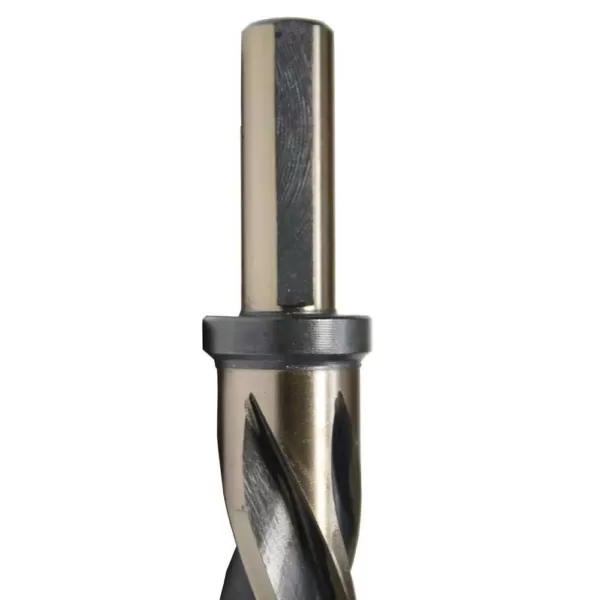 Drill America 7/8 in. High Speed Steel Black and Gold Bridge/Construction Reamer Bit with 1/2 in. Shank