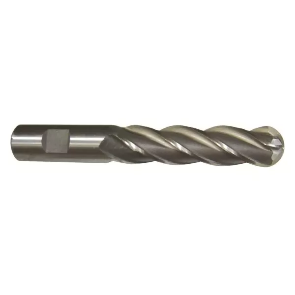 Drill America 3/8 in. x 3/8 in. Shank Carbide End Mill Specialty Bit with 4-Flute Ball Shape