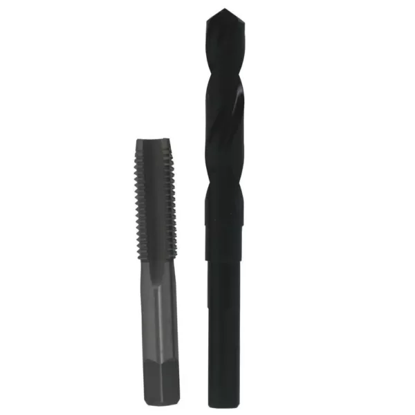 Drill America 3/4 in. -10 High Speed Steel Tap and 21/32 in. x 1/2 in. Shank Drill Bit Set (2-Piece)