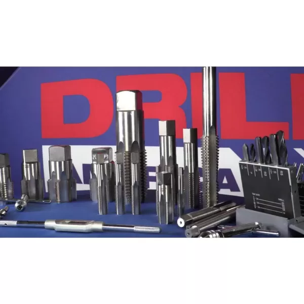 Drill America #4-40 High Speed Steel Tap and #43 Drill Bit Set (2-Piece)