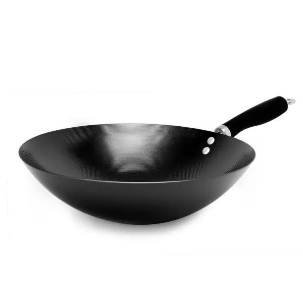 Ecolution Hong Kong Chopstick House Aluminum Wok with Helper Handle