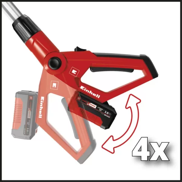 Einhell PXC 18-Volt Cordless 18 in. Telescoping Pole Hedge Trimmer, w/ 0.5 in. Cutting Diameter (Tool Only)