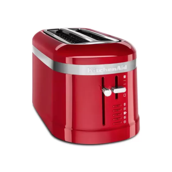 KitchenAid 4-Slice Empire Red Long Slot Toaster with High-Lift Lever