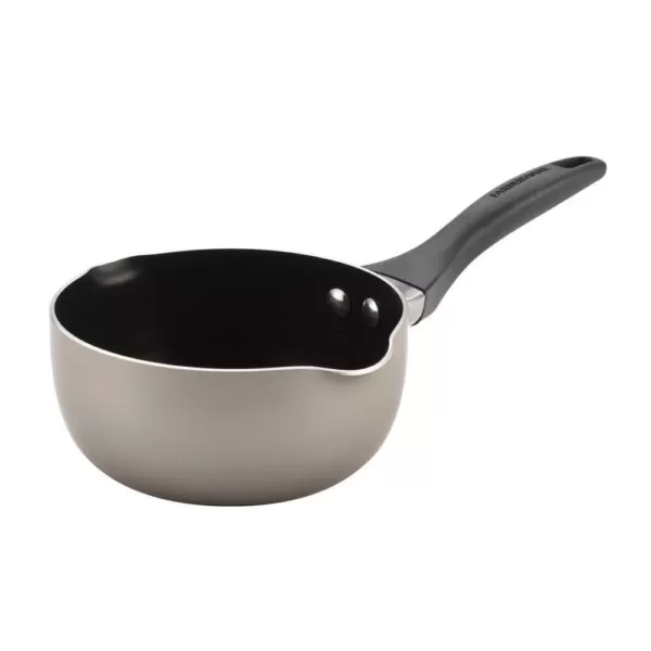 Farberware Dishwasher Safe 1 qt. Aluminum Nonstick Sauce Pot in Stainless Look