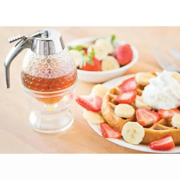 Fox Run Clear Glass Honey Syrup Dispensers