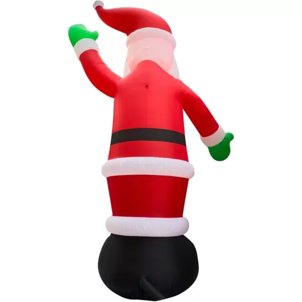 Fraser Hill Farm 20 ft. Pre-Lit Santa Christmas Inflatable