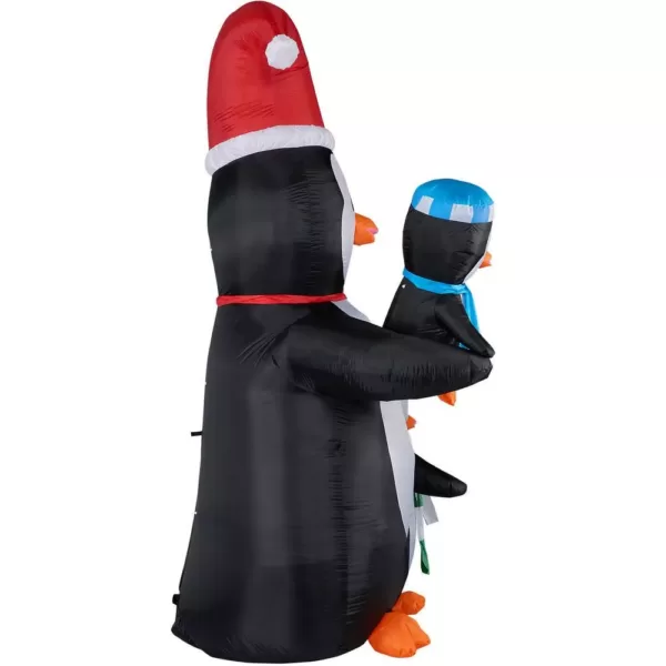 Fraser Hill Farm 10 ft. Penguin Family Christmas Inflatable with Lights