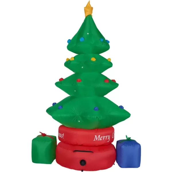 Fraser Hill Farm 6.5 ft. Christmas Tree Inflatable with Lights