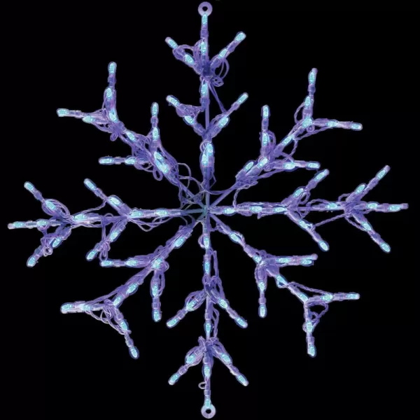 Fraser Hill Farm 2.5 ft. 100-Light LED Blue Snowflake Novelty Light