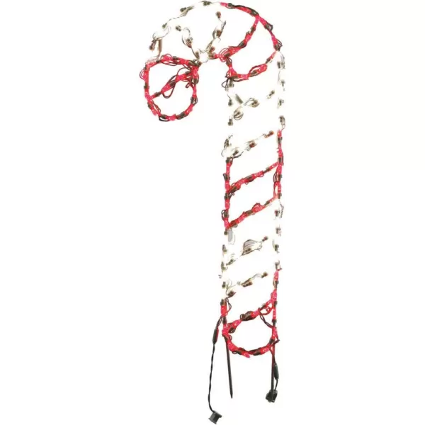 Fraser Hill Farm 3 ft. 90-Light LED Red and White Candy Cane Novelty Light