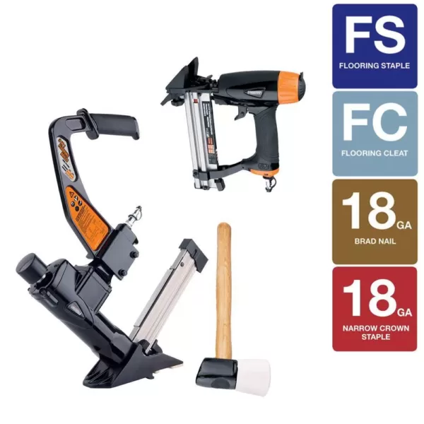 Freeman Professional Pneumatic Flooring Nailer Kit (2-Piece)