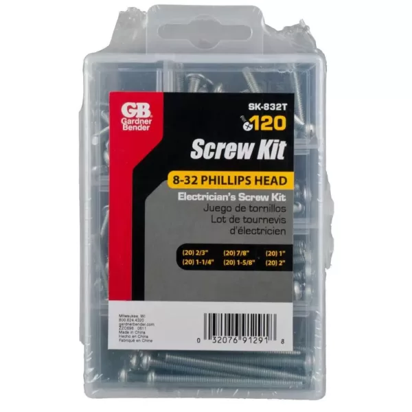 Gardner Bender Electricians Screw Kit (120 per Case)