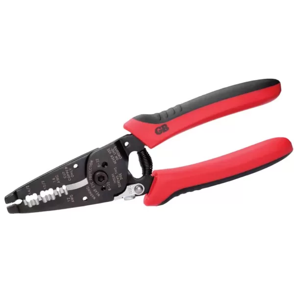 Gardner Bender Dual NM Cable Stripper, Power Spring Return, Pliers Nose, Locking Handle